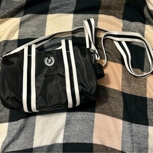 PINK Victoria's Secret Black and White Small Barrel Crossbody